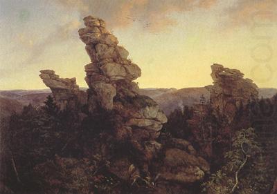 Oehme, Ernst Ferdinand The Greifensteine in the Saxon Erzgebirge (mk22) china oil painting image